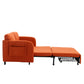 COOLMORE Convertible Sleeper Sofa Bed, Modern Velvet Loveseat Couch with Pull Out Bed, Small Love Seat Futon Sofa Bed with Headboard, 2 Pillows & Side Pockets for Living Room