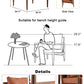 PU Leather Accent Arm Chair Mid Century Modern Upholstered Armchair with Imitation solid wood Walnut color Metal Frame Extra-Thick Padded Backrest and Seat Cushion Sofa Chairs for Living Room SF-010