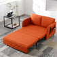 COOLMORE Convertible Sleeper Sofa Bed, Modern Velvet Loveseat Couch with Pull Out Bed, Small Love Seat Futon Sofa Bed with Headboard, 2 Pillows & Side Pockets for Living Room