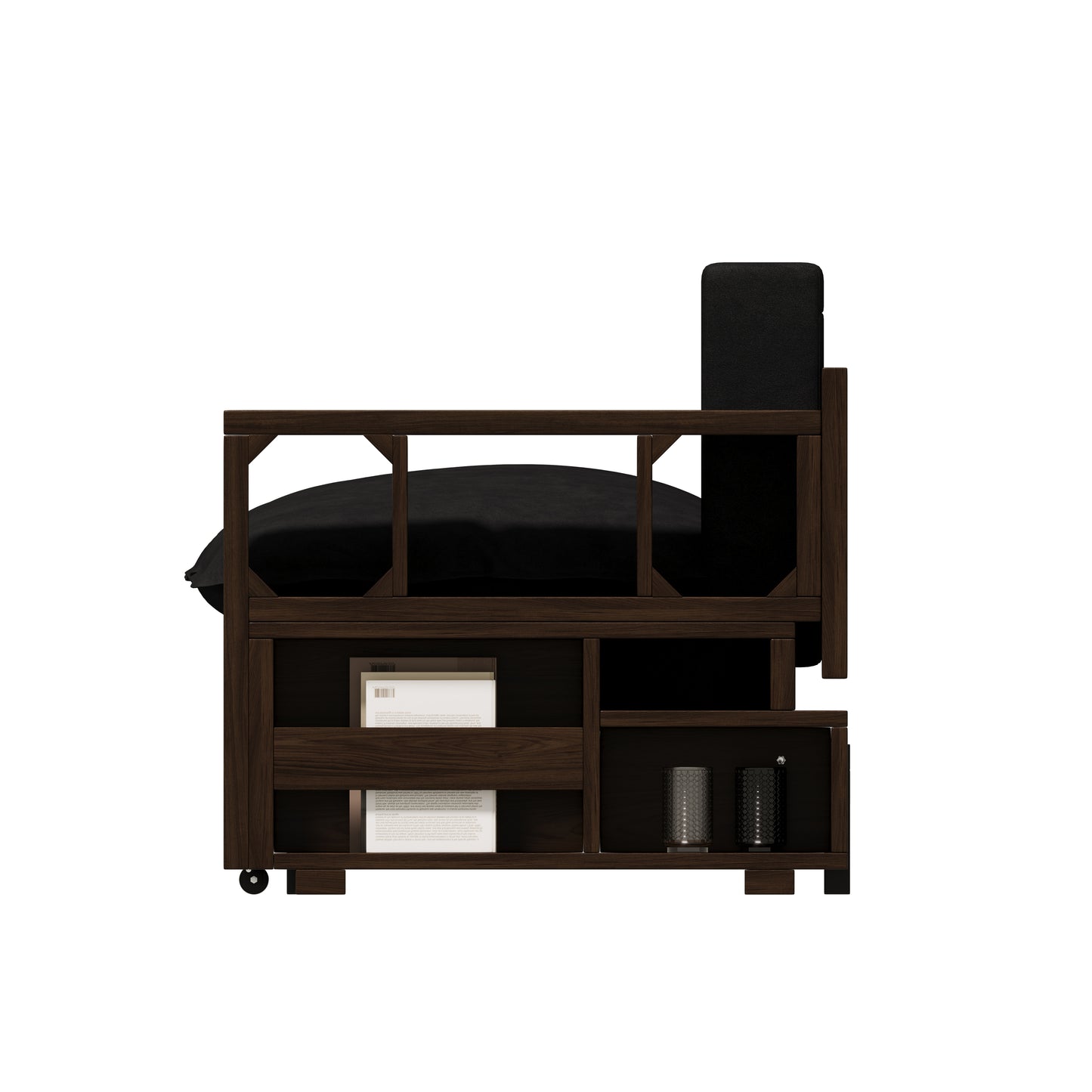 3-in-1 Convertible Sleeper Sofa Bed,Modern Velvet Loveseat Couch with Pull Out Bed,Small Love Seat Futon Sofa Bed with Convertible Office Desk,Black